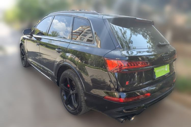 Used Audi Q7 2022 55 TFSI quattro S line Ice and Snow Sports Edition Rear Left 45 Deg