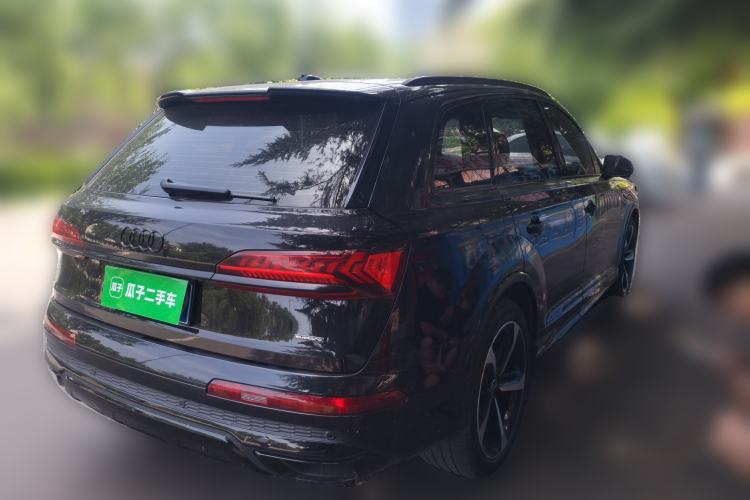 Used Audi Q7 2022 55 TFSI quattro S line Ice and Snow Sports Edition Rear Right 45 Deg