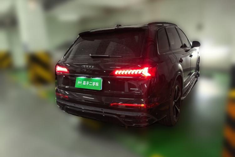 Used Audi Q7 2022 55 TFSI quattro S line Ice and Snow Sports Edition Rear Right 45 Deg