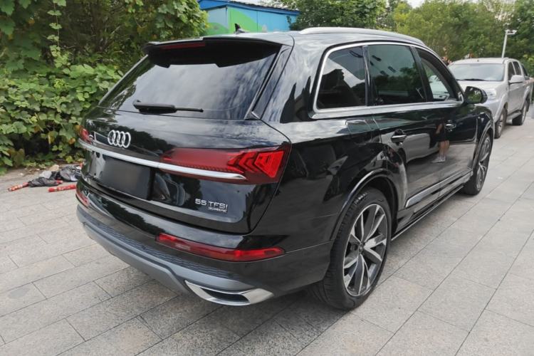 Used Audi Q7 2022 55 TFSI quattro S line Sport model Rear Right 45 Deg