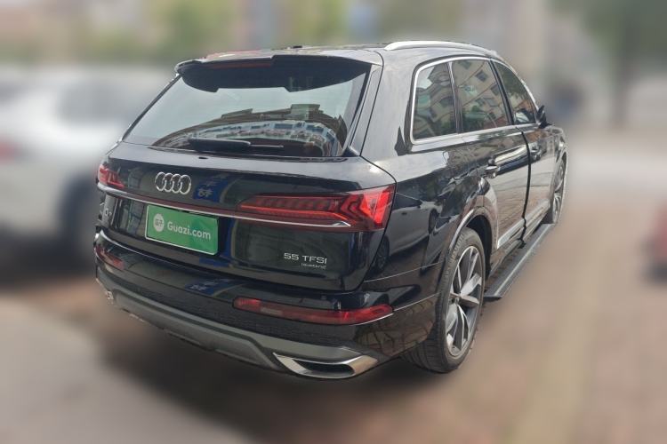 Used Audi Q7 2022 55 TFSI quattro S line Sport model Rear Right 45 Deg
