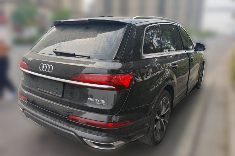 Used Audi Q7 2022 55 TFSI quattro S line Sport model Rear Right 45 Deg