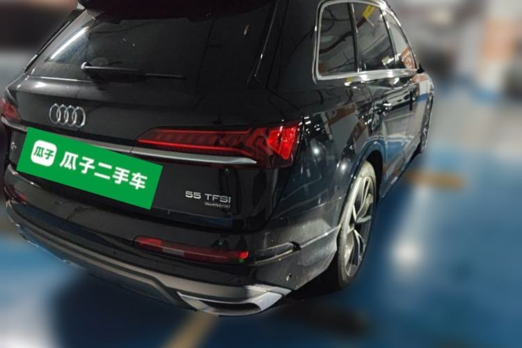 Used Audi Q7 2022 55 TFSI quattro S line Sport model Rear Right 45 Deg