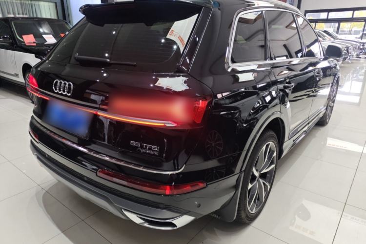 Used Audi Q7 2022 55 TFSI quattro S line Sport model Rear Right 45 Deg