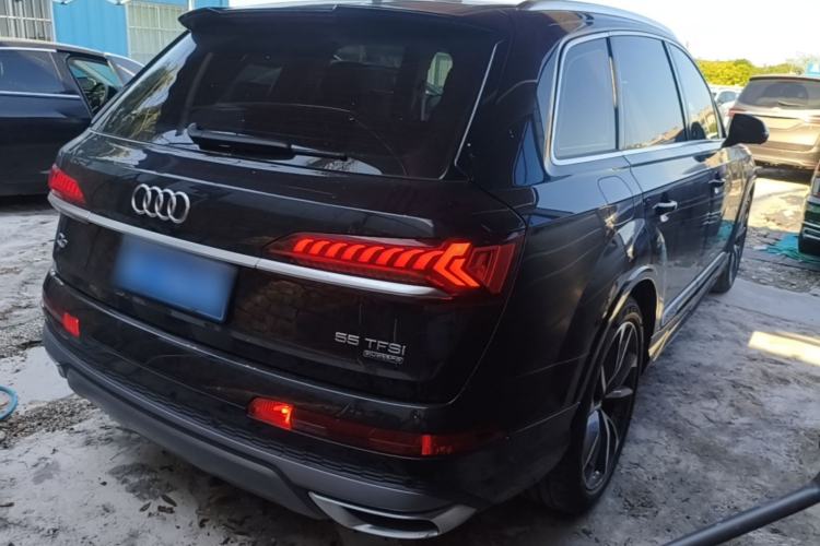 Used Audi Q7 2022 55 TFSI quattro S line Sport model Rear Right 45 Deg