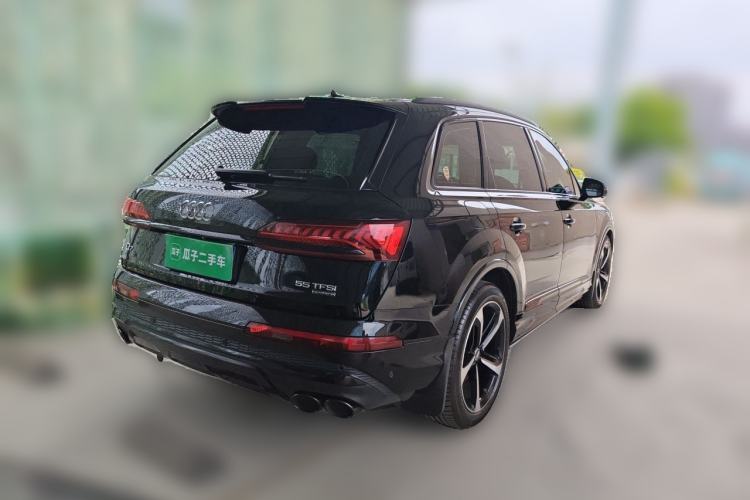 Used Audi Q7 2022 55 TFSI quattro S line Sport model Rear Right 45 Deg