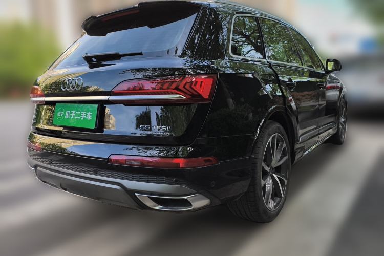 Used Audi Q7 2022 55 TFSI quattro S line Sport model Rear Right 45 Deg