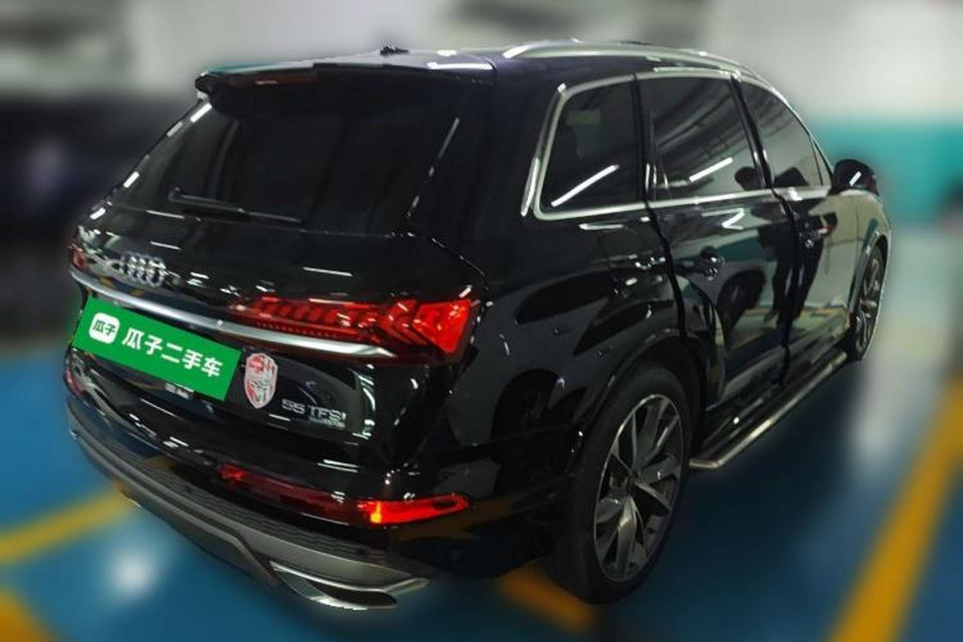 Used Audi Q7 2022 55 TFSI quattro S line Sport model Rear Right 45 Deg