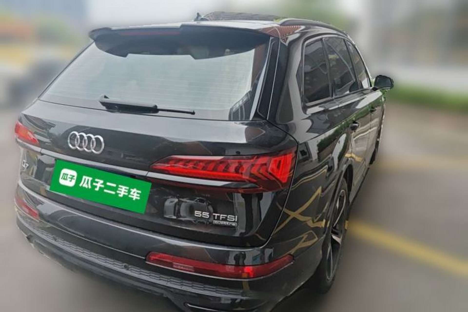 Used Audi Q7 2022 55 TFSI quattro S line Sport model Rear Right 45 Deg