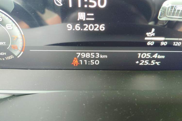 Used Audi Q7 2022 45 TFSI quattro S line Sport Edition Odometer Close Up