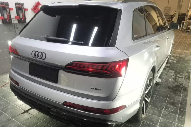 Used Audi Q7 2022 55 TFSI quattro S line Ice and Snow Sports Edition Rear Right 45 Deg