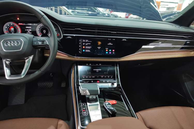 Used Audi Q7 2023 55 TFSI quattro S line Ice and Snow Sports Edition Audio And AC Panel