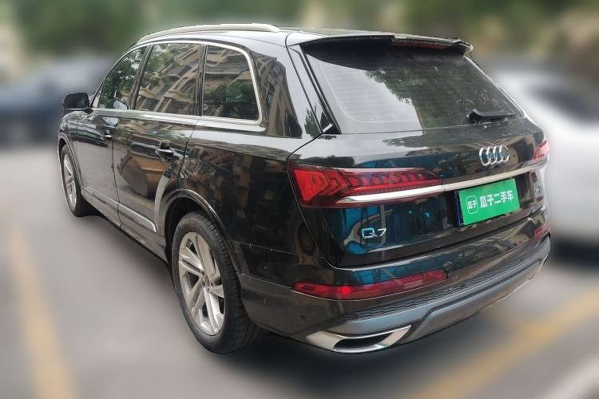 Used Audi Q7 2023 45 TFSI quattro S line Sport model Rear Left 45 Deg