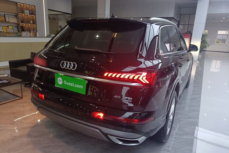 Used Audi Q7 2023 45 TFSI quattro S line Sport model Rear Right 45 Deg