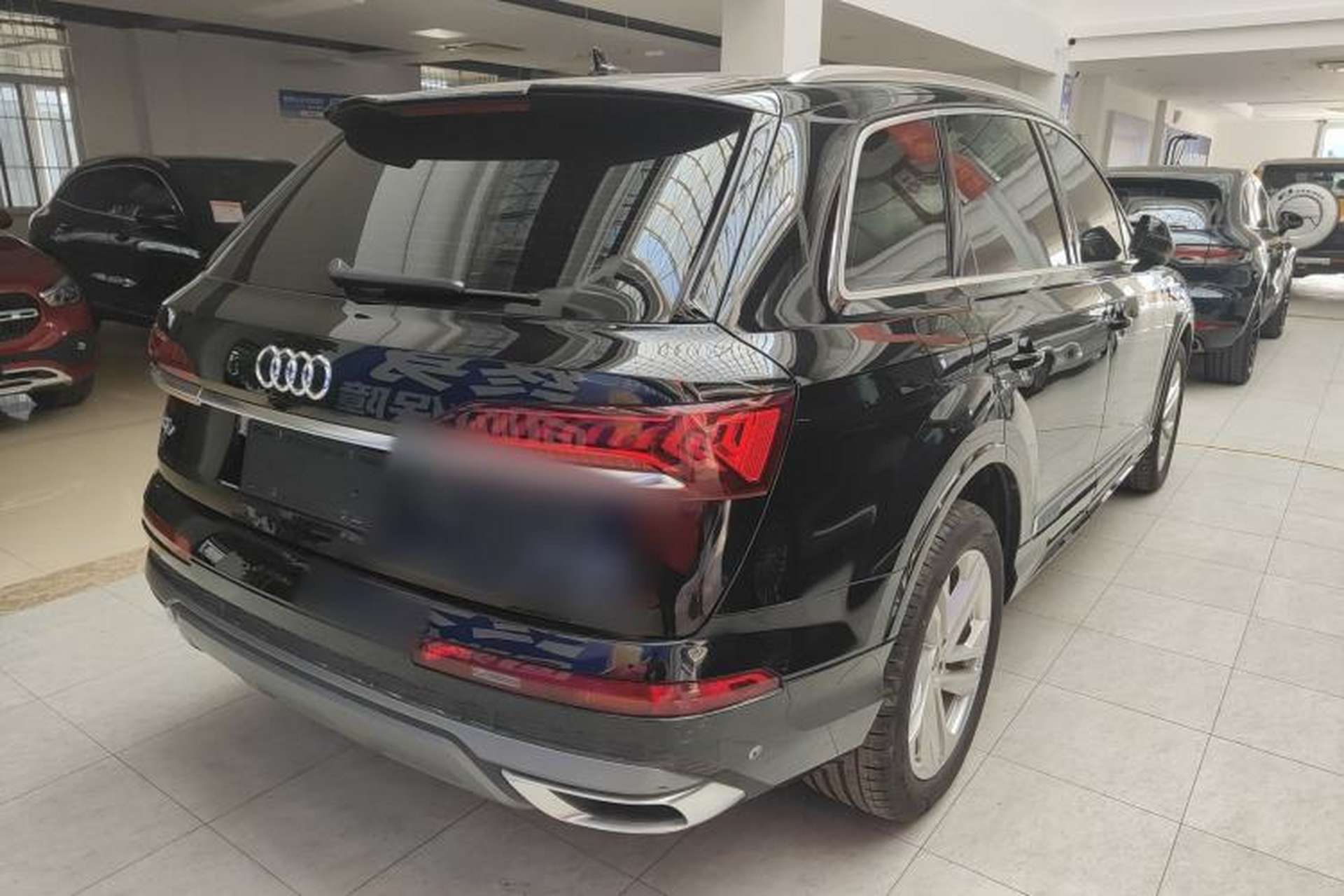 Used Audi Q7 2023 45 TFSI quattro S line Sport model Rear Right 45 Deg