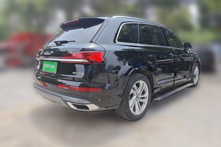 Used Audi Q7 2023 45 TFSI quattro S line Sport model Rear Right 45 Deg