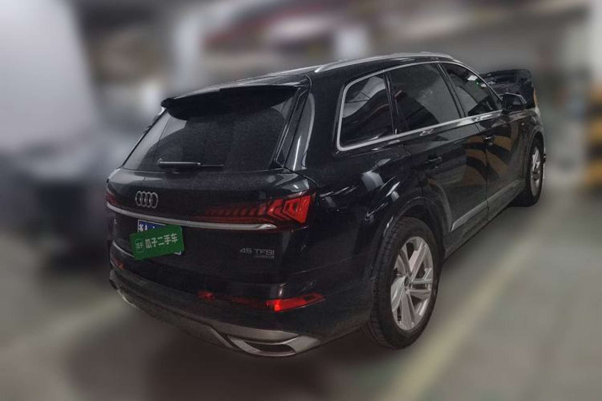 Used Audi Q7 2023 45 TFSI quattro S line Sport model Rear Right 45 Deg