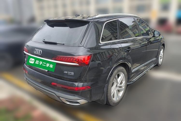 Used Audi Q7 2023 45 TFSI quattro S line Sport model Rear Right 45 Deg