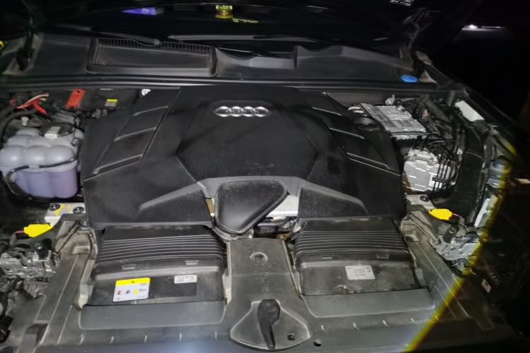 Used Audi Q7 2024 55 TFSI quattro S line Sport model Engine Bay