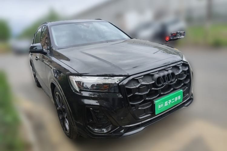 Used Audi Q7 2024 45 TFSI quattro S line Black Warrior Edition Front Right 45 Deg