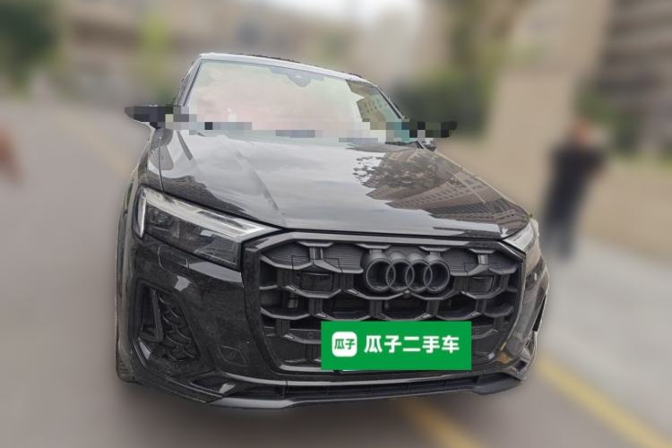 Used Audi Q7 2024 45 TFSI quattro S line Black Warrior Edition Front Right 45 Deg
