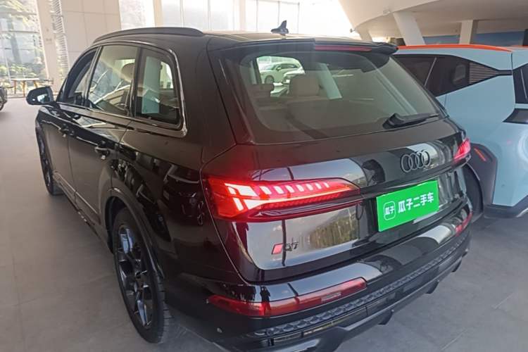 Used Audi Q7 2024 45 TFSI quattro S line Black Warrior Edition Rear Left 45 Deg