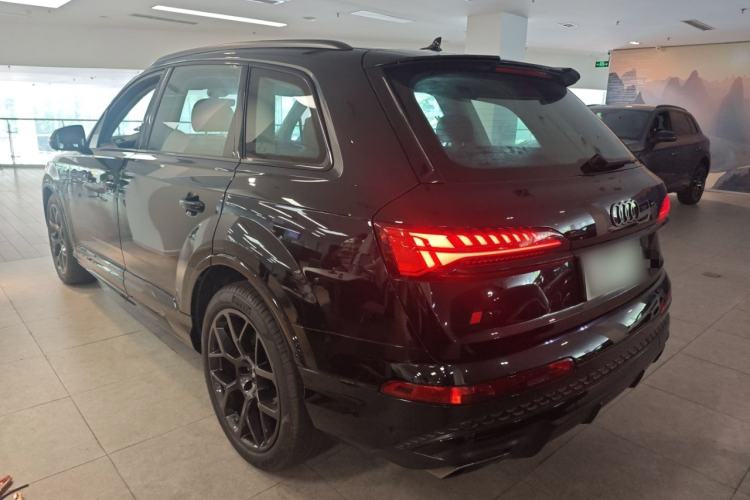 Used Audi Q7 2024 45 TFSI quattro S line Black Warrior Edition Rear Left 45 Deg