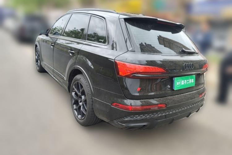 Used Audi Q7 2024 45 TFSI quattro S line Black Warrior Edition Rear Left 45 Deg