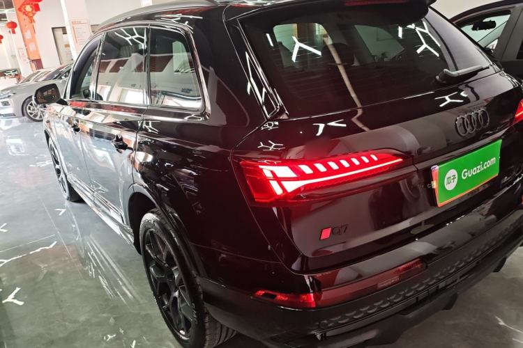 Used Audi Q7 2024 45 TFSI quattro S line Black Warrior Edition Rear Left 45 Deg