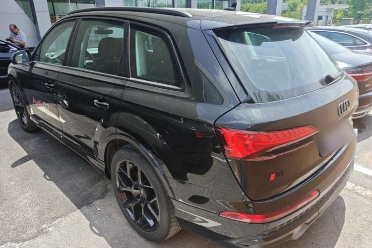 Used Audi Q7 2024 45 TFSI quattro S line Black Warrior Edition Rear Left 45 Deg