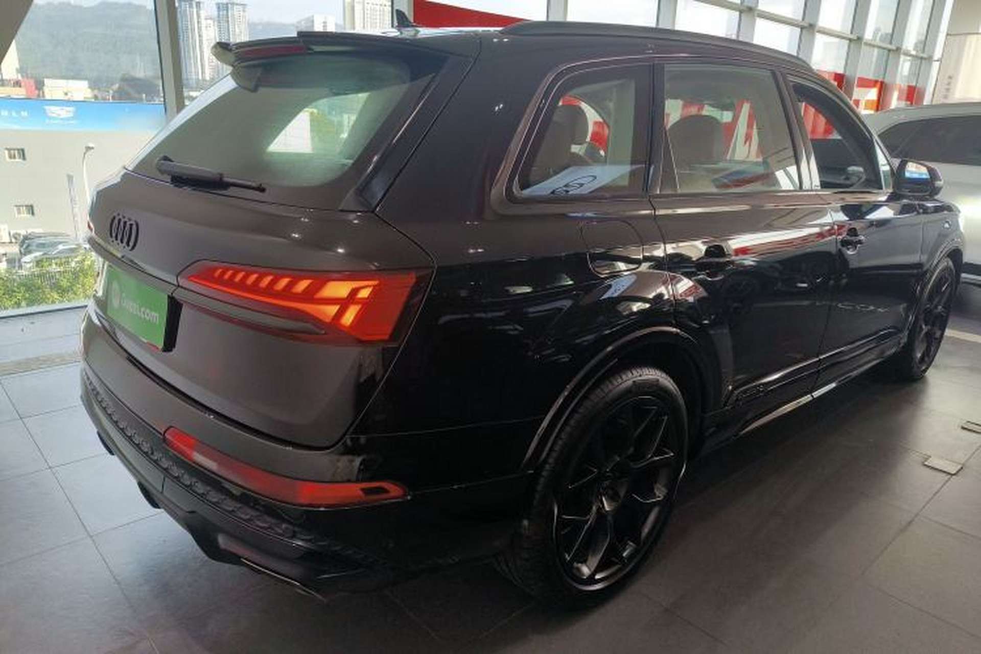 Used Audi Q7 2024 45 TFSI quattro S line Black Warrior Edition Rear Right 45 Deg