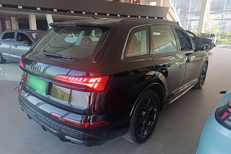 Used Audi Q7 2024 45 TFSI quattro S line Black Warrior Edition Rear Right 45 Deg