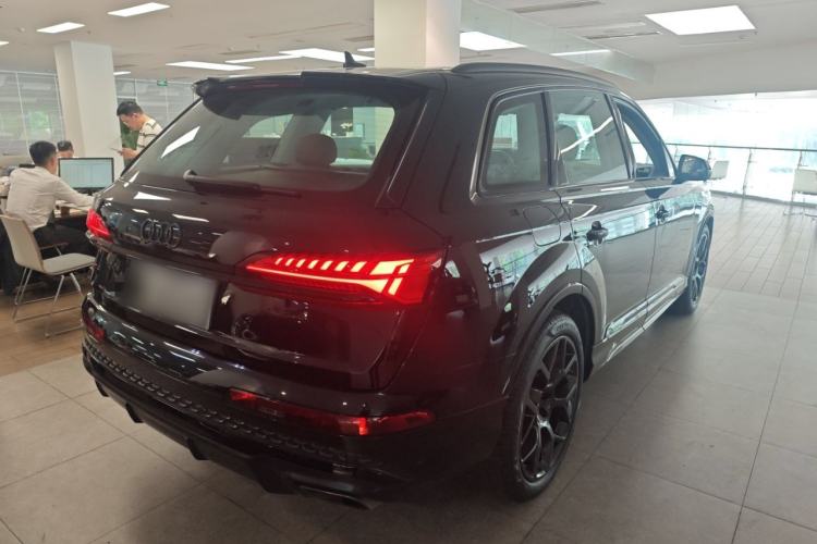 Used Audi Q7 2024 45 TFSI quattro S line Black Warrior Edition Rear Right 45 Deg