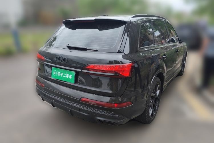 Used Audi Q7 2024 45 TFSI quattro S line Black Warrior Edition Rear Right 45 Deg