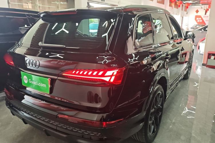 Used Audi Q7 2024 45 TFSI quattro S line Black Warrior Edition Rear Right 45 Deg