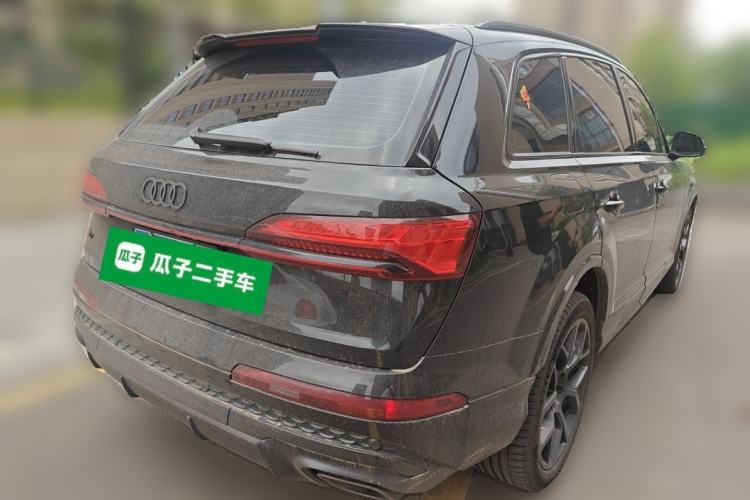 Used Audi Q7 2024 45 TFSI quattro S line Black Warrior Edition Rear Right 45 Deg