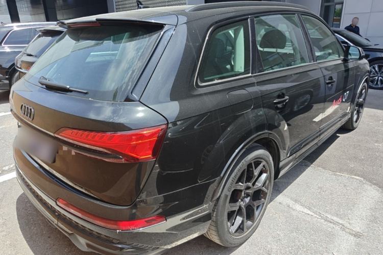 Used Audi Q7 2024 45 TFSI quattro S line Black Warrior Edition Rear Right 45 Deg