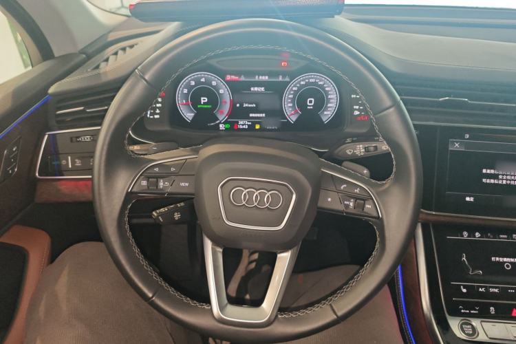 Used Audi Q7 2024 45 TFSI quattro S line Black Warrior Edition Steering Wheel
