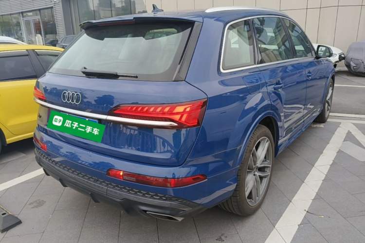 Used Audi Q7 2024 45 TFSI quattro S line Sport Edition Rear Right 45 Deg