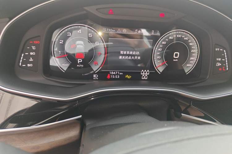 Used Audi Q7 2025 55 TFSI quattro S line Black Warrior Edition Odometer Close Up