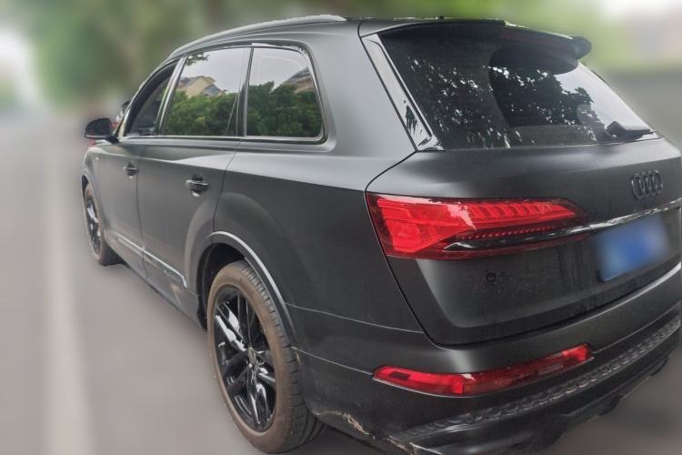Used Audi Q7 2025 45 TFSI quattro S line Black Warrior Edition Rear Left 45 Deg