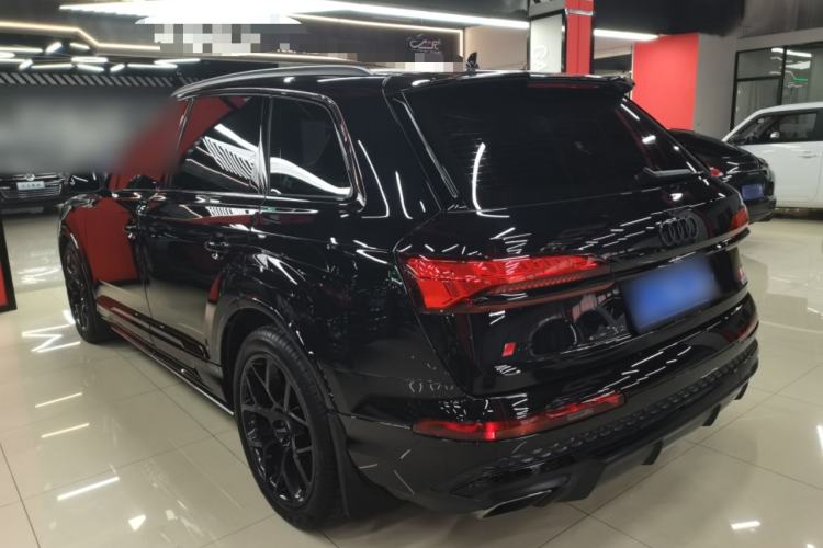 Used Audi Q7 2025 45 TFSI quattro S line Black Warrior Edition Rear Left 45 Deg