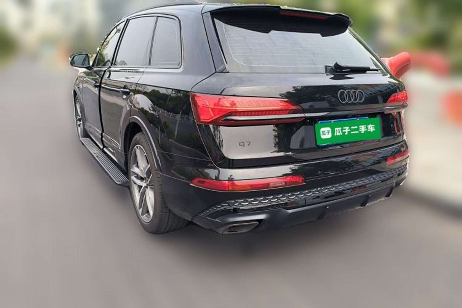 Used Audi Q7 2025 45 TFSI quattro S line Black Warrior Edition Rear Left 45 Deg