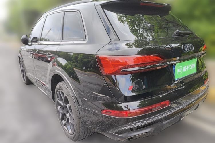 Used Audi Q7 2025 45 TFSI quattro S line Black Warrior Edition Rear Left 45 Deg