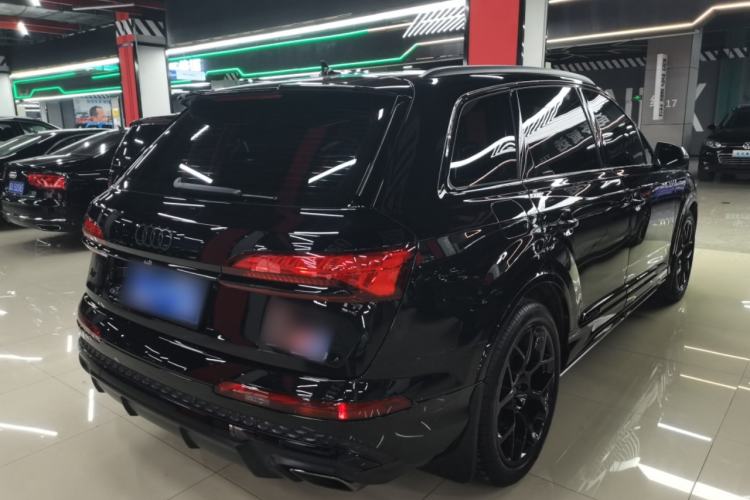 Used Audi Q7 2025 45 TFSI quattro S line Black Warrior Edition Rear Right 45 Deg