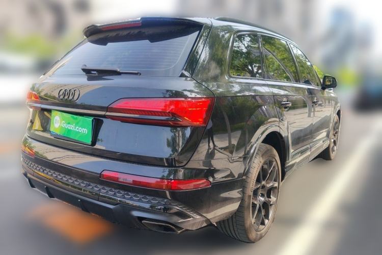 Used Audi Q7 2025 45 TFSI quattro S line Black Warrior Edition Rear Right 45 Deg