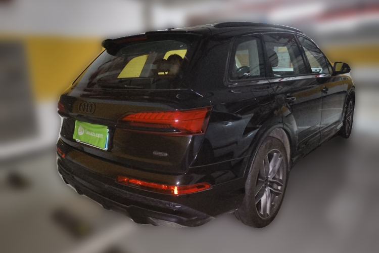 Used Audi Q7 2025 45 TFSI quattro S line Black Warrior Edition Rear Right 45 Deg