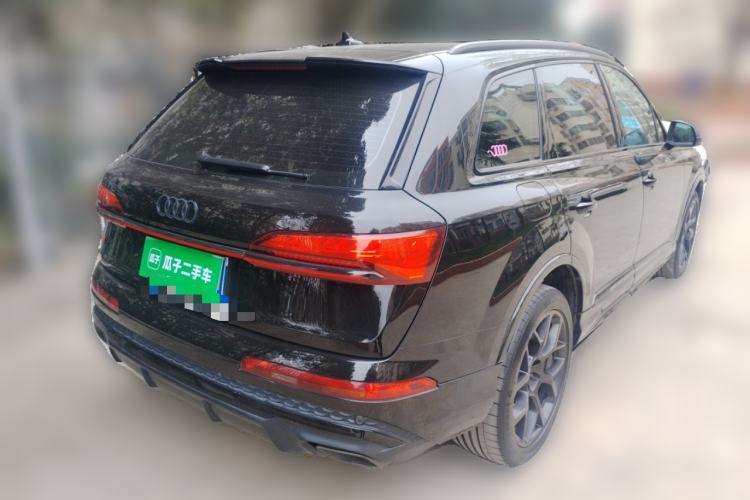 Used Audi Q7 2025 45 TFSI quattro S line Black Warrior Edition Rear Right 45 Deg