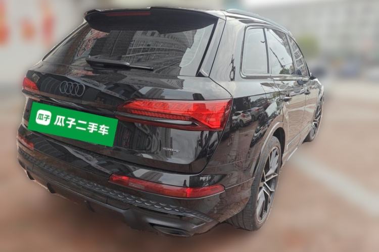 Used Audi Q7 2025 55 TFSI quattro S line Black Warrior Edition Rear Right 45 Deg