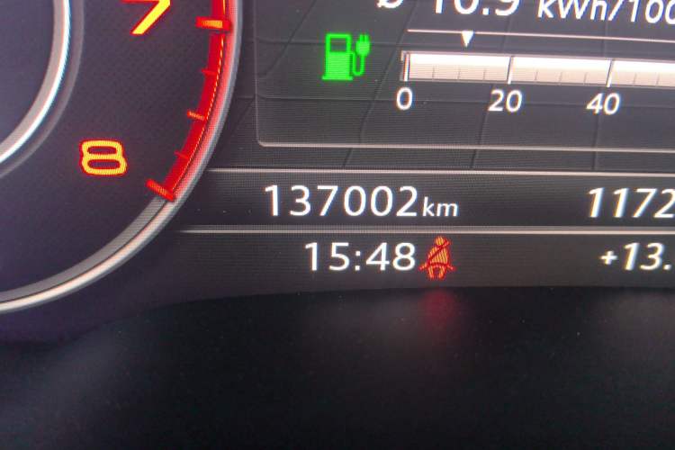 Used Audi Q7 New Energy 2019 55 e-tron Odometer Close Up